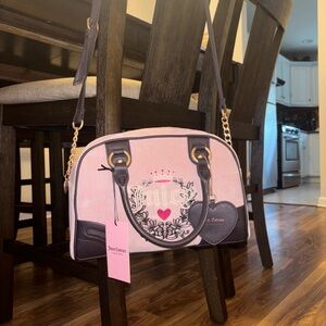 Pink and Brown Juicy Couture Purse